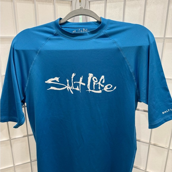Salt Life Vibrant Blue Tee - Picture 1 of 6